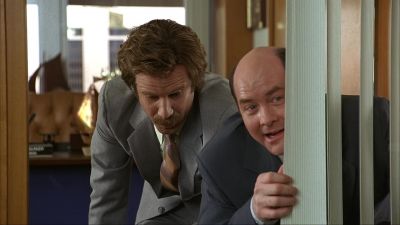 Good buddies sharing a special moment - Anchorman: The Legend of Ron Burgundy