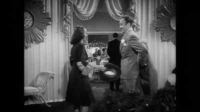 - Good evening, Mr Harwood.
- Good evening, Melanie. - The Blue Dahlia