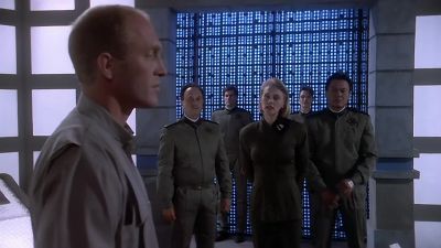 Good. If you'll please sit.
This will only take a minute. - Babylon 5