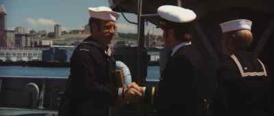 - Good luck, Baggs.
- Take care, Frank. - Cinderella Liberty