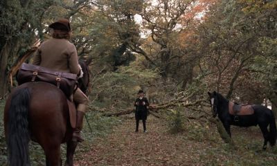 Uh excuse me sirGood morning again young sirDon't even think about itGet down off that horseRaise your hands high above your head pleaseCome forwardStopHow do you doI'm Captain FeeneyCaptain FeeneyCaptain Feeney at your serviceThe Captain FeeneyNone - Barry Lyndon