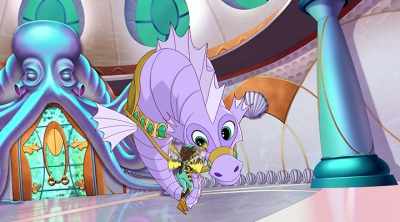 Good sea-horsie.
Nothing to smell here. - DC Super Hero Girls: Legends of Atlantis