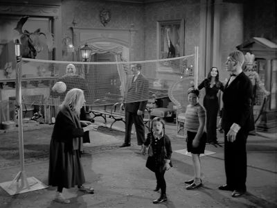 - Good shot, Thing.
- Good shot, Thing. - The Addams Family