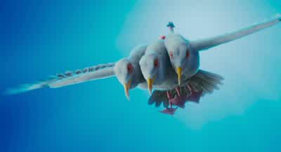 Good thing this bird is allergic to shellfish! - The SpongeBob Movie: Search for SquarePants
