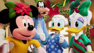 [Goofy chuckles] - Mickey and the Very Many Christmases