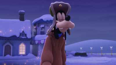 [Goofy continues humming] - Mickey and the Very Many Christmases