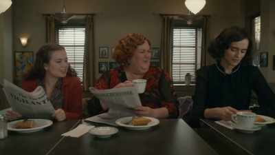 - Gosh, she's like Zorro, - Frankie Drake Mysteries