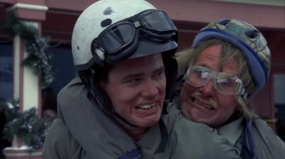 Got a little nippygoing through the pass back there - Dumb and Dumber