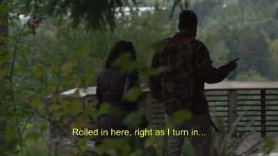 - Gotcha.
- Rolled in here, right as I turn in... - The Rehearsal