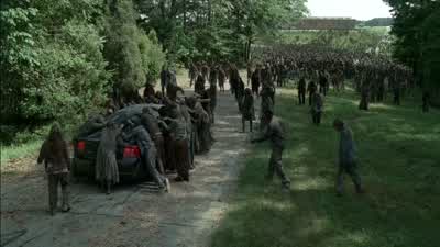 - Grab something! - The Walking Dead