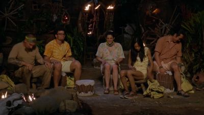 Grab your torches,
head back to camp. - Survivor