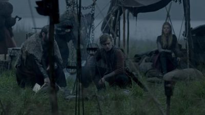 (Grain sifts and scatters) - Vikings