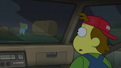 - [Gramma] Stay here.
- [car door shuts] - Big City Greens
