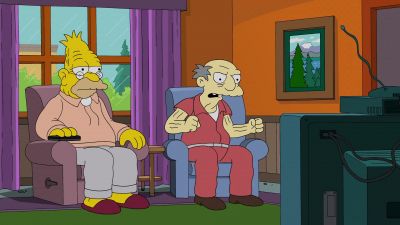 Grampa everyone's calling me a coward - The Simpsons
