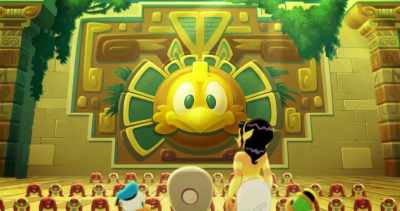 (grandiose music) - Legend of the Three Caballeros
