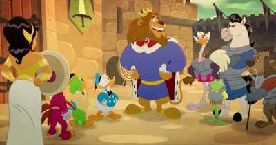 (grandiose music) - Legend of the Three Caballeros
