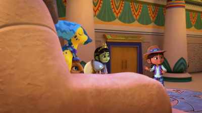 [Grandma] Don't worry, Mr. Peabody,
we'll get the treasure opened eventually. - Ridley Jones