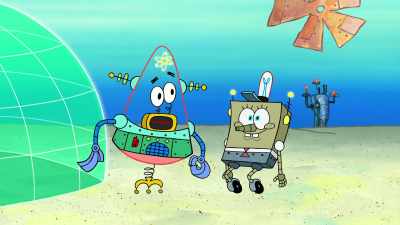 GrandPat scared our new friends away. - SpongeBob SquarePants Presents The Tidal Zone