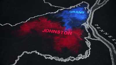 ‐ Grant is already thinking
to fall back gradually, - Grant