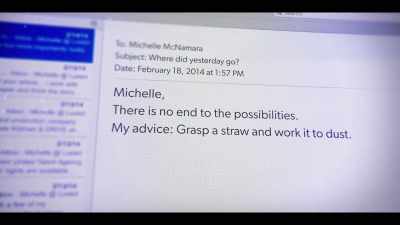 "Grasp a straw, - I'll Be Gone in the Dark
