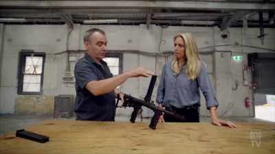 Gravity helps feed the ammunition
down into the weapon. - Aussie Inventions That Changed The World