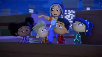 Great back up plan, Ellie. And excellent
work getting the triplets here, team. - Team Zenko Go