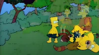 Great camping trip, honey. - The Simpsons