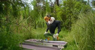 Great for causing damage to wooden cabins - Woody Woodpecker Goes to Camp