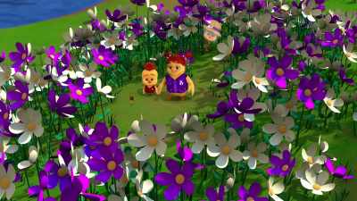 Great! Flowers found.
You can go back to the hive - The Chicken Squad
