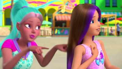 Great.
Keep walking and talking,
away from the little horse. - Barbie: A Touch of Magic