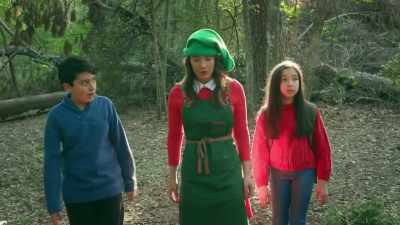 - Great, now we're stuck
in the haunted woods. - Santa's Chimney of Secrets