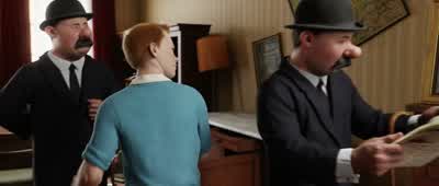Great Scotland Yard That's extraordinaryWhat isWorthington's have a half price sale on bowler hatsReally Thomson This is hardly the timeGreat Scotland Yard What is itCanes are half price too - The Adventures of Tintin