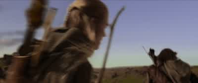 A red sun rises. - The Lord of the Rings: The Two Towers