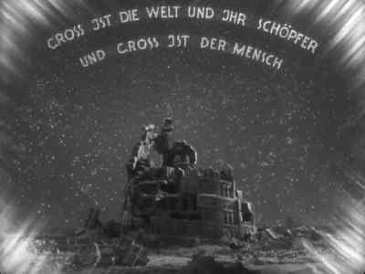 Great is the world and its Maker
and great is Man - Metropolis