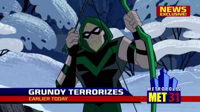 Green Arrow and Plastic
Man were on hand - Justice League Action