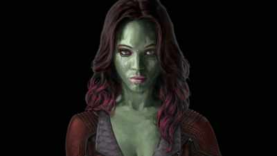 Green paint over a face with,
you know, regular eyebrows, - MPower
