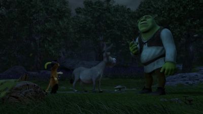 Green sausages at me - Shrek 2