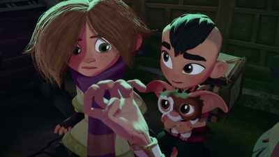 [Greene] Greetings,
Goddess Nuwa!
[knocking on window] - Gremlins: Secrets of the Mogwai