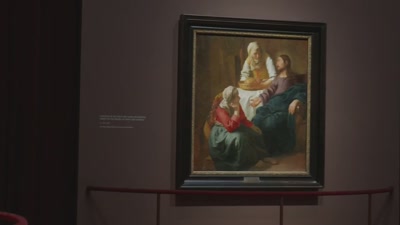 GREGOR:
The first room shows early works, - Vermeer: The Greatest Exhibition