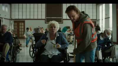 Grey: ( on TV )
 Imagine a life
free from suffering. - Origin