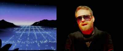 Grid backgrounds,
like the movie "Tron", - The Rise of the Synths