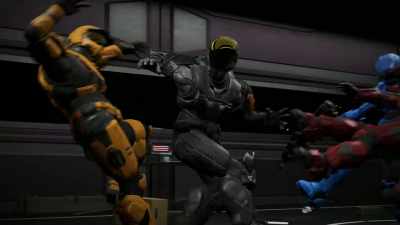 [Grif screaming] - Red vs. Blue: Restoration