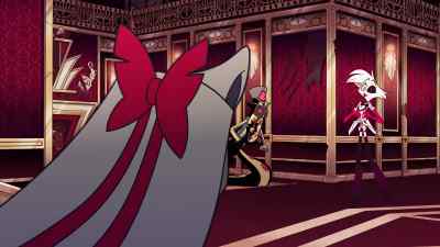 [grim music] - Hazbin Hotel