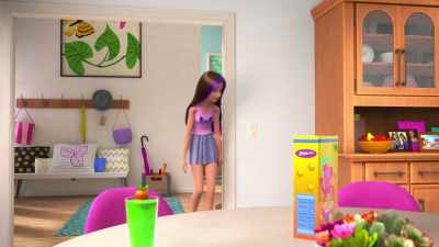 [groaning]
Need orange juice. Ugh... - Barbie: A Touch of Magic