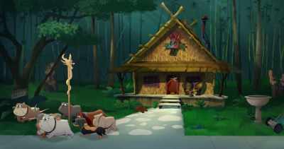 -(groaning)
-(thuds) - Legend of the Three Caballeros
