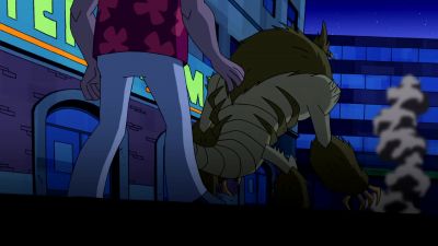 [ GROANS ]
>> [ GROWLS ] - Ben 10: Omniverse