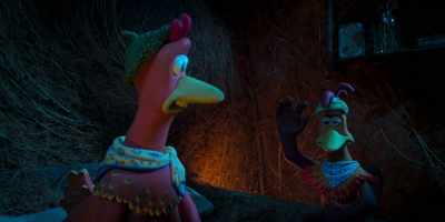 -[groans, grunts]
-[gasps] - Chicken Run: Dawn of the Nugget