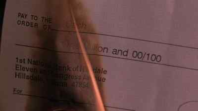 - [ Groans ]
- I SUPPOSE YOU WANT BIG BILLS. - Blank Check