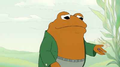 [groans] This is not my button.This button has two holes. Mine has four. - Frog and Toad