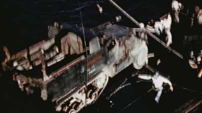 GROUND FORCES SQUABBLE
OVER WHAT'S LEFT. - The Pacific War in Color